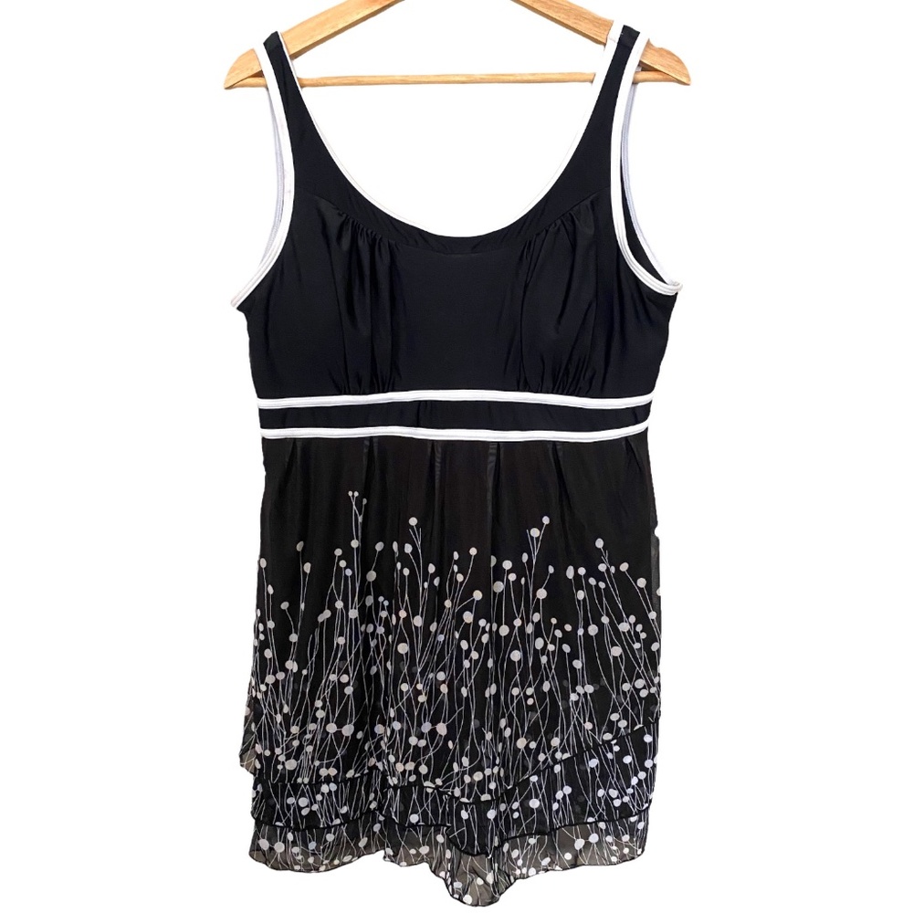 Women's Two Piece Swim Dress Size XXL